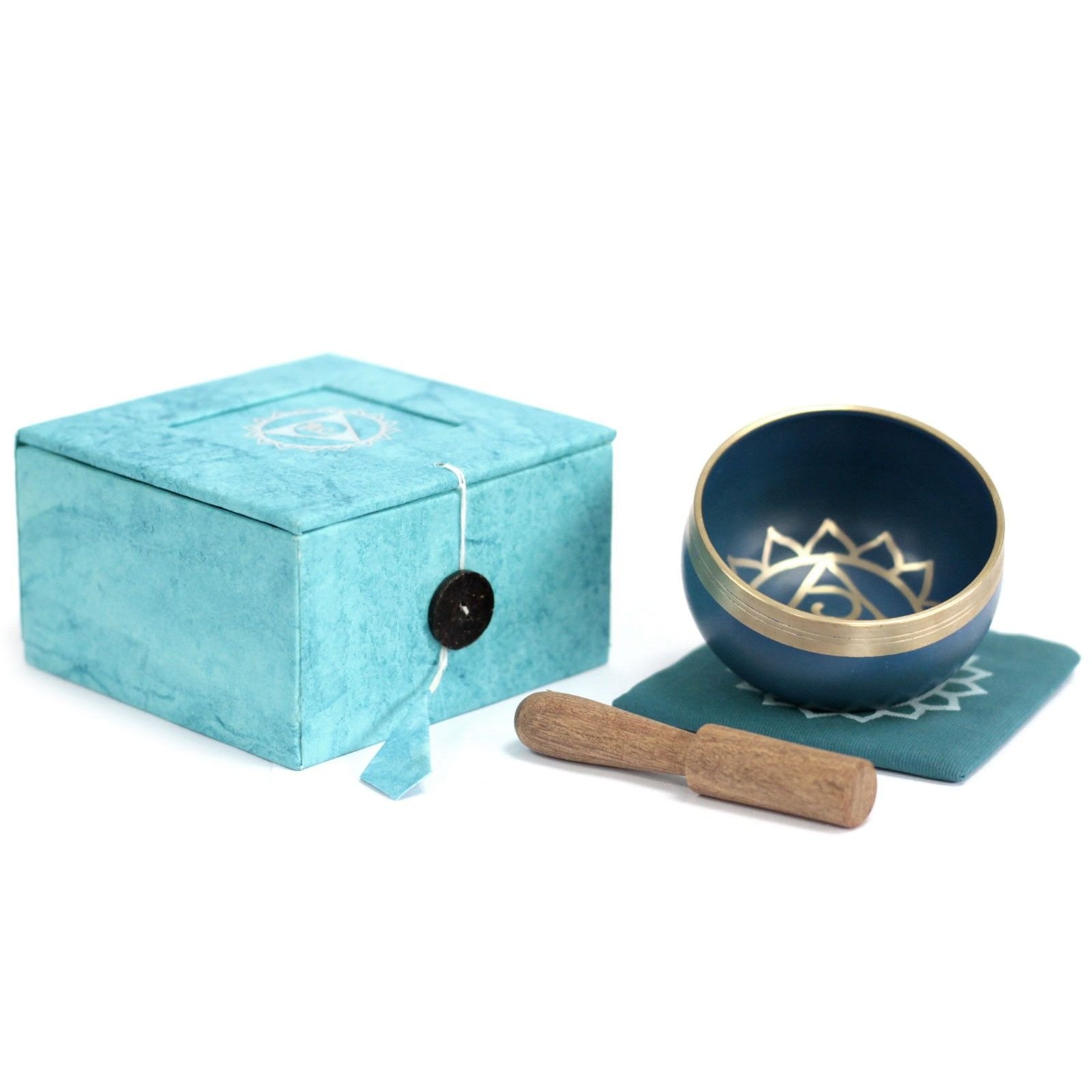 Throat Chakra Singing Bowl Set