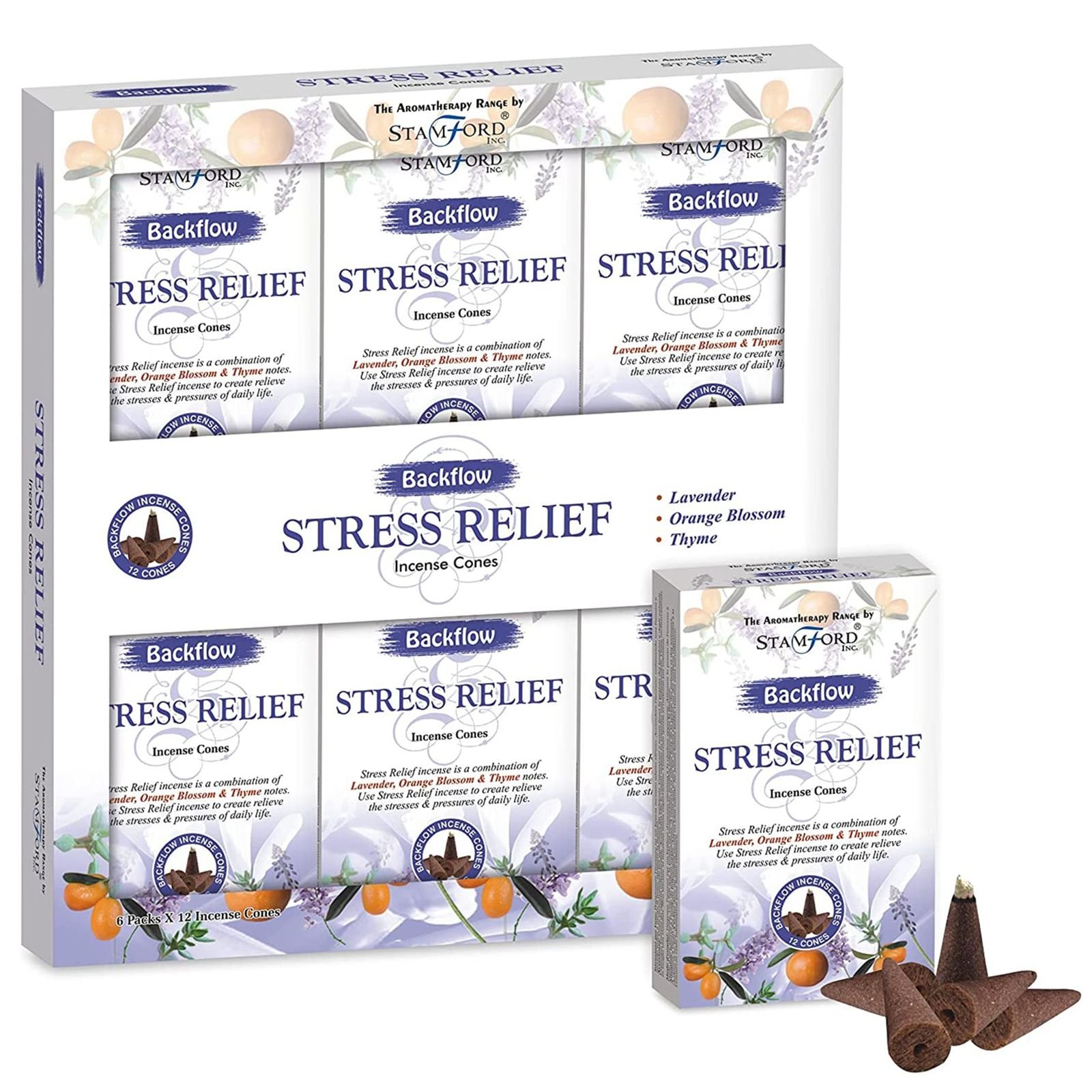 Aromatherapy Backflow Cones - Stress Release - Image 2