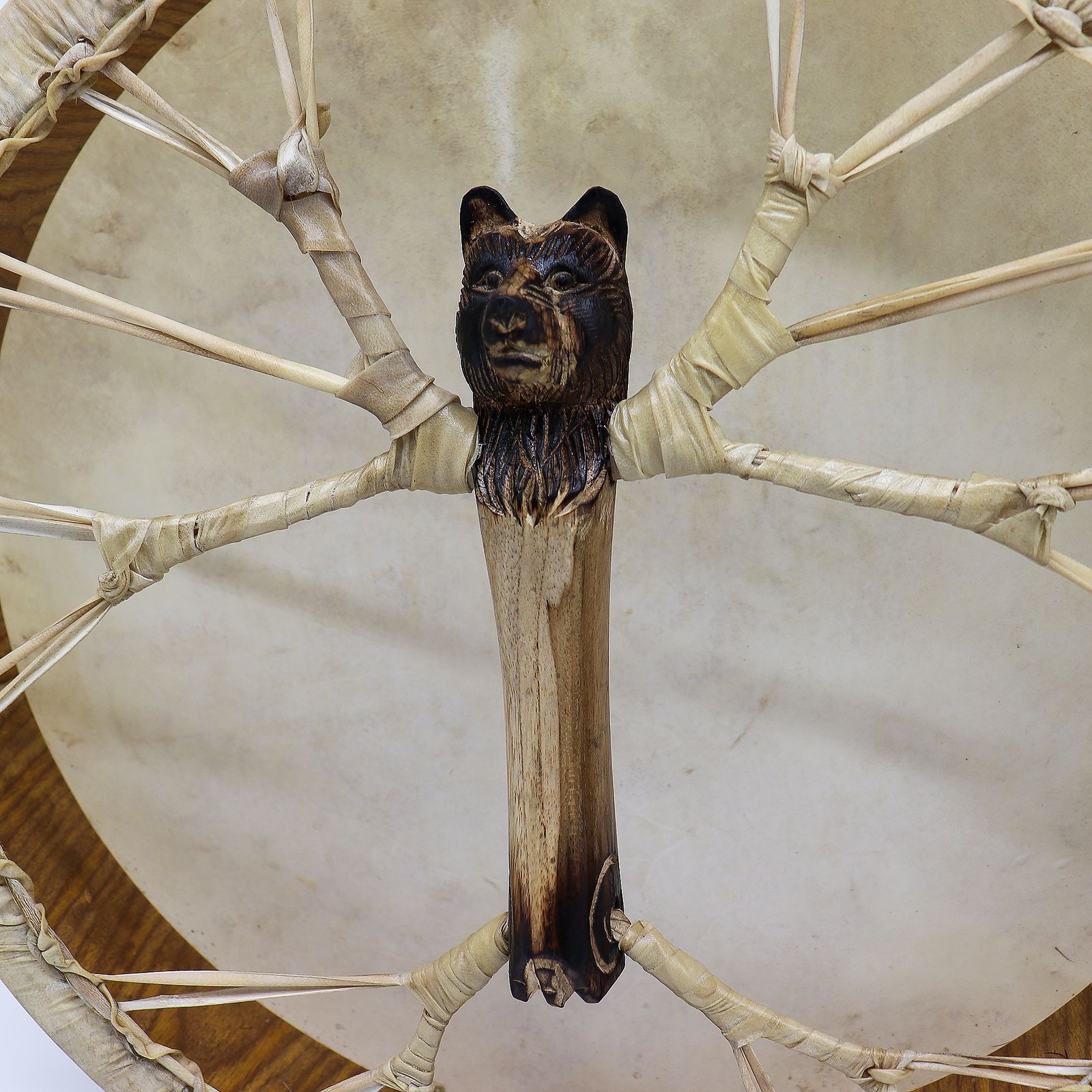 40cm Shamanic Tunable Drum - Spirit of the Bear - Image 3