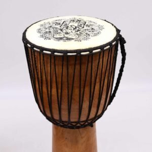 22cm Djembe Drum - Hamsa