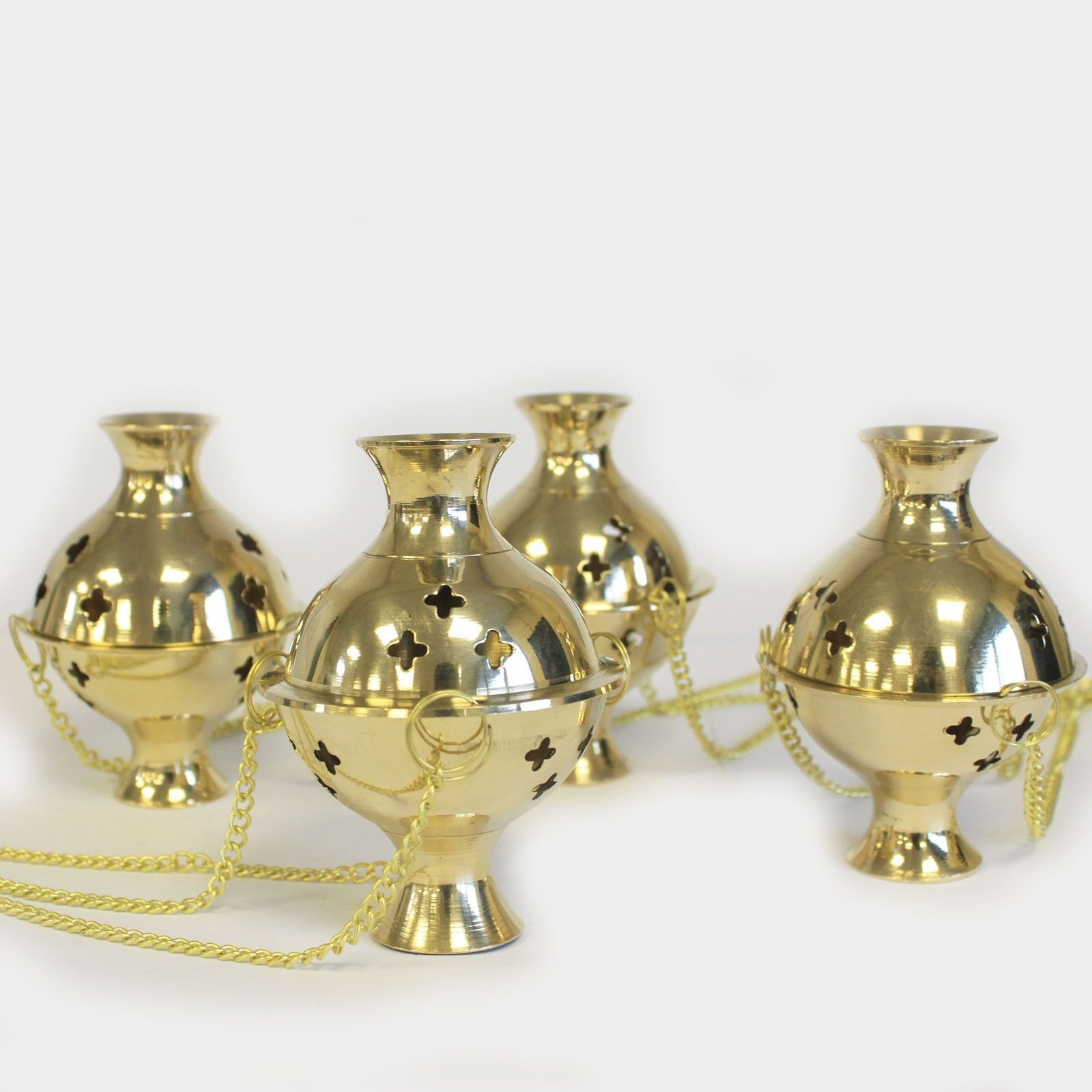 Hanging Brass Incense Burner - Image 6