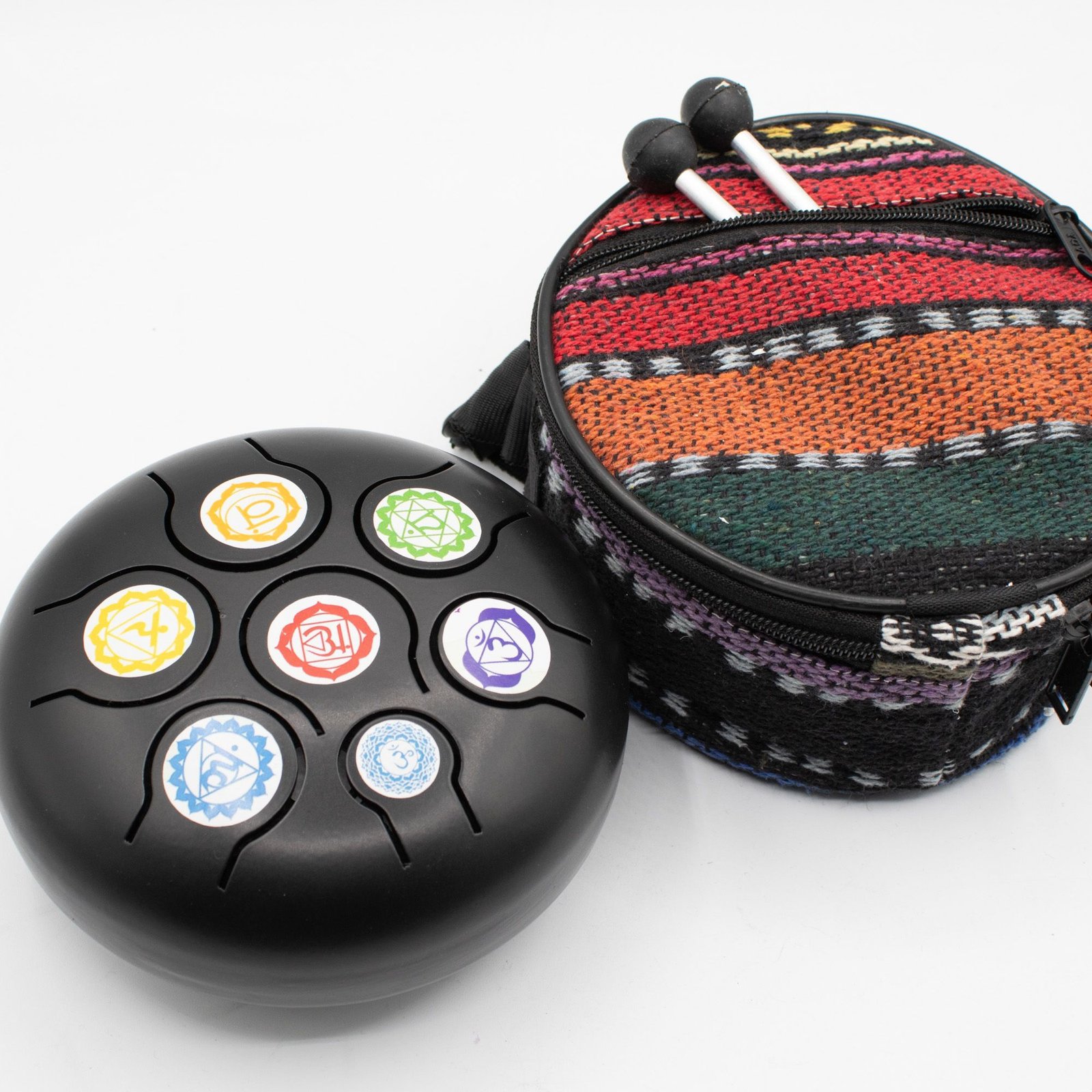 Low Med Hapi Drum Black Chakra- 14x7cm - Image 2